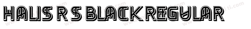 Halis R S Black Regular字体转换